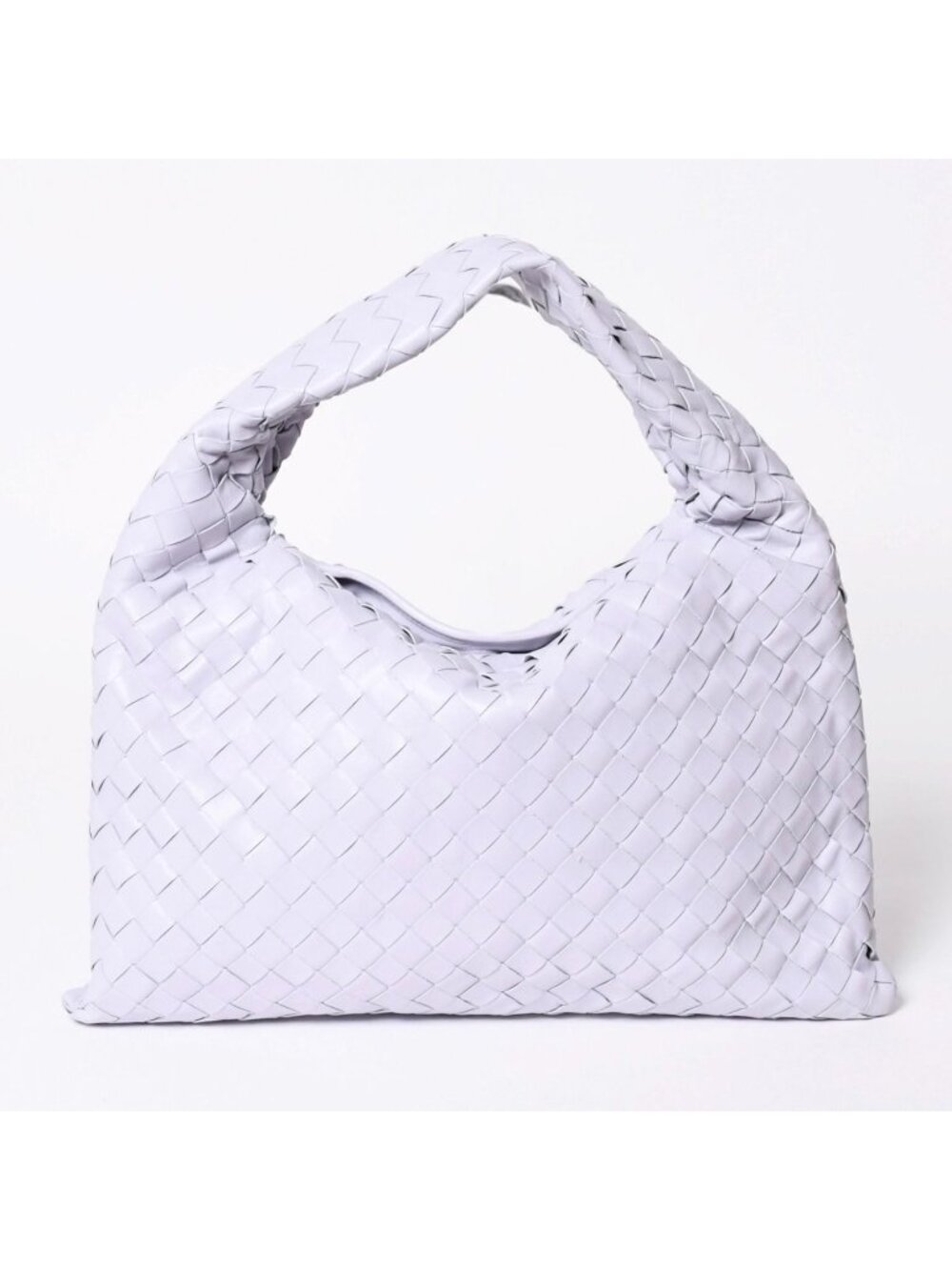 Bottega Veneta Small Hop Intrecciato Bag Leather Purple